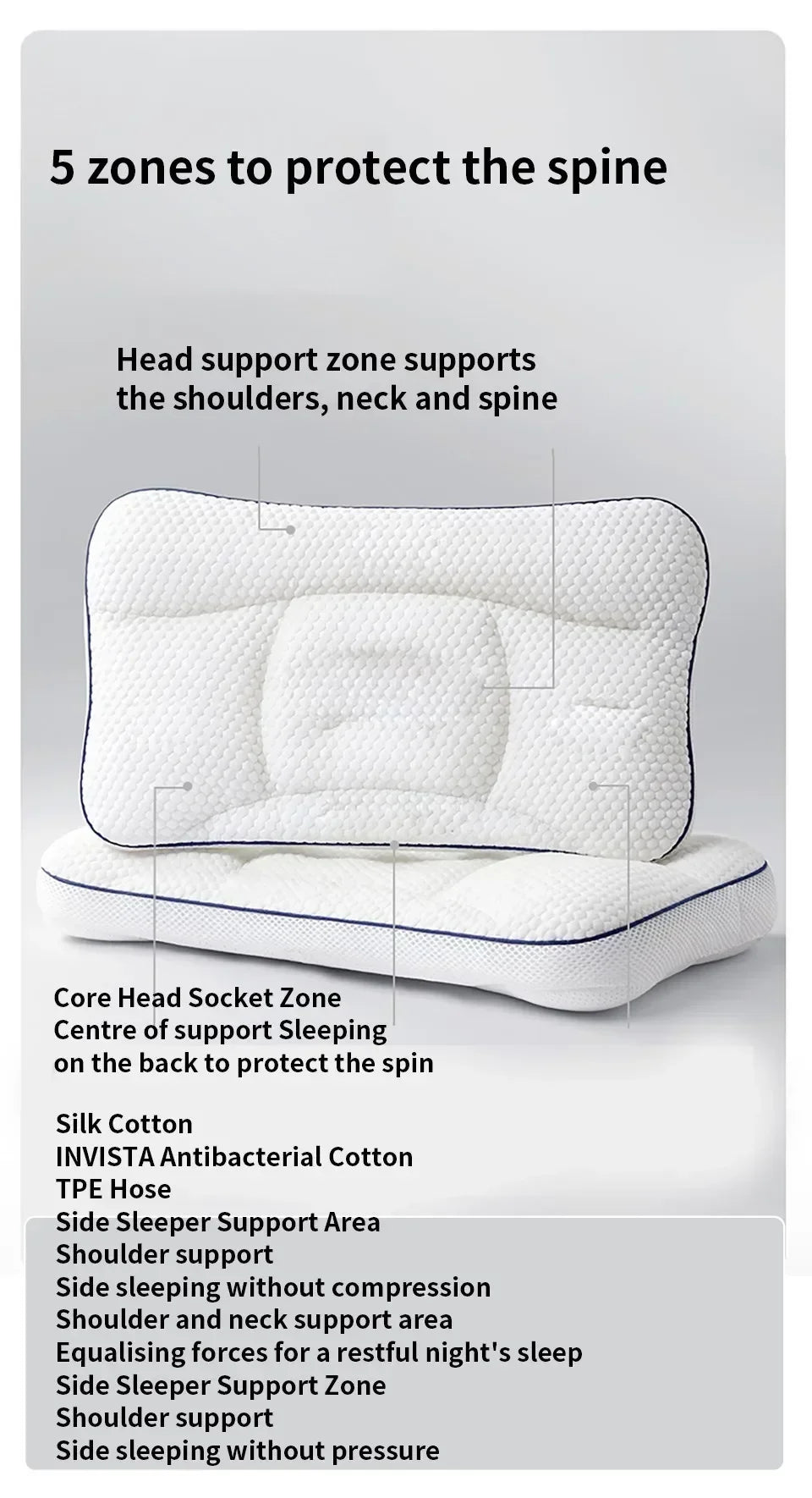 Baby Pillow for Newborns – Nursing Neck Support Cushion, Infant Sleep Pillow & Bedding Accessory for Moms and Kids