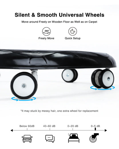 UBRAVOO Adjustable Baby Walker – Round Folding Toddler Walker with Universal Wheels, 9 Height Settings for Ages 6-18 Months, Model ZM01