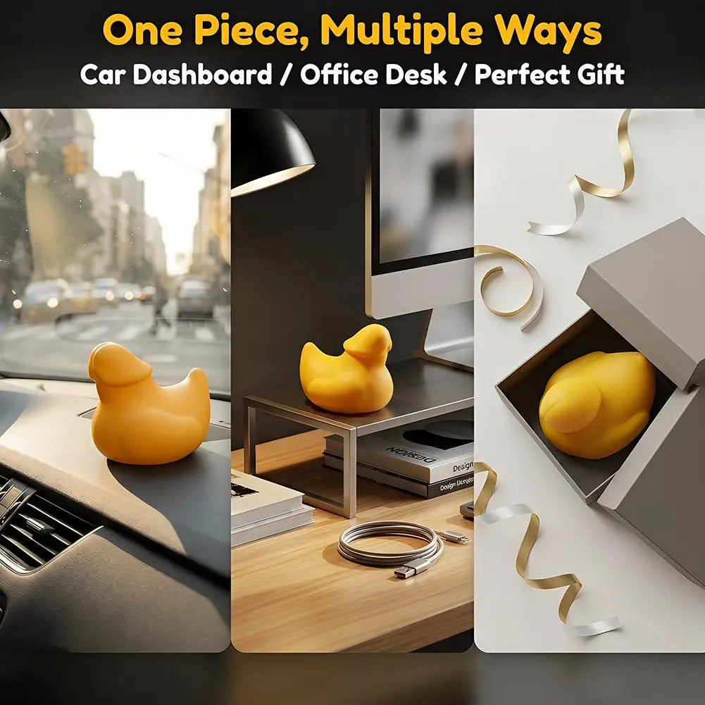 Funny Mini Duck Prank Ornament - Hilarious Gag Gift Figurine for Office Desks and Car Interiors