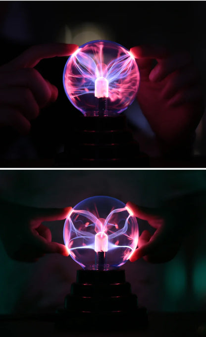 Magic Crystal Plasma Ball Lamp – LED Night Light for Kids, Bedroom & Gifts (3–8 Inch)