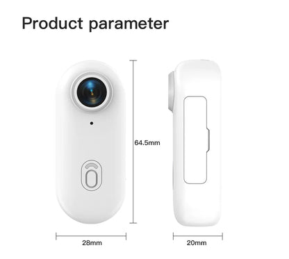 4K Bodycam Action Camera — Mini Full HD Sports Bike & Motorcycle Helmet/Handlebar Camera with WiFi and Long-Lasting Battery