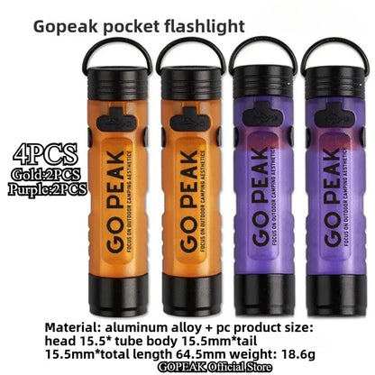 MOUNTAINHIKER LED Pocket Hat Clip Flashlight – Portable Rechargeable Clip-On Light for Camping & Outdoor Use