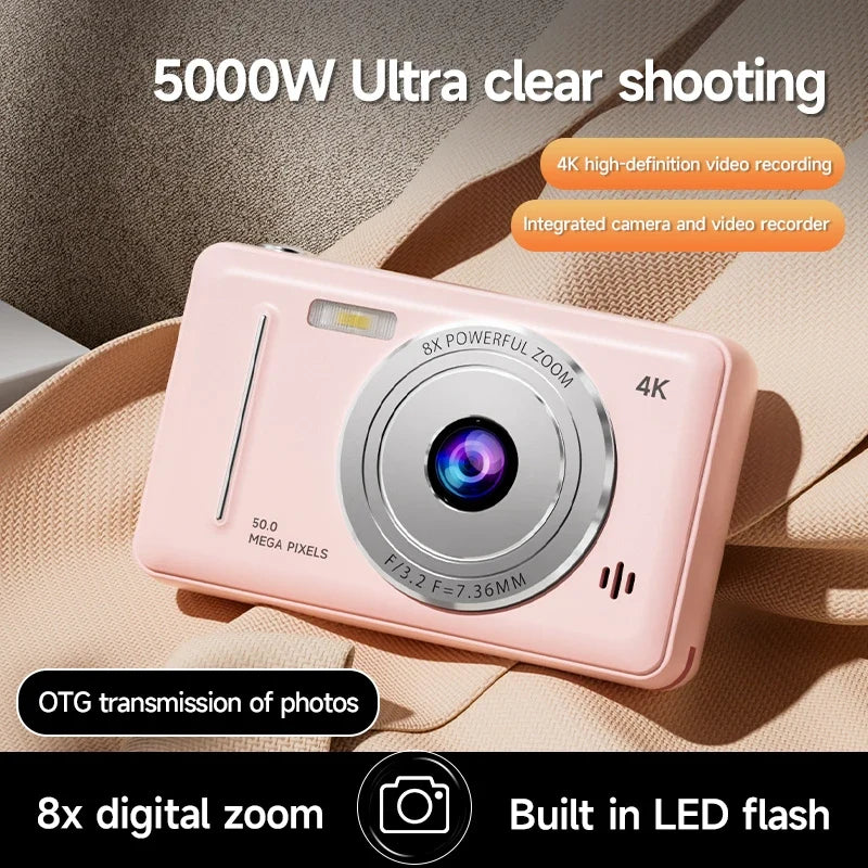 Xiaomi Mijia 4K Digital Camera - 50MP HD Retro Compact Camera with Dual Flash, Auto Focus & Portable Entry-Level Design