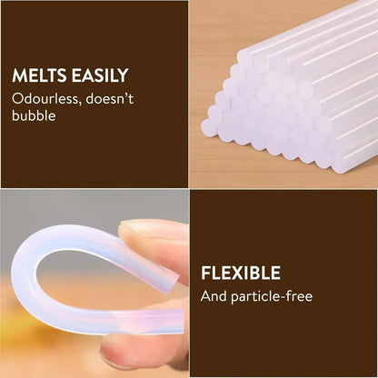 Transparent Hot Melt Glue Sticks – 7mm/11mm Strong Adhesive for DIY, Crafts, Electric Glue Gun & Home Repair Kits