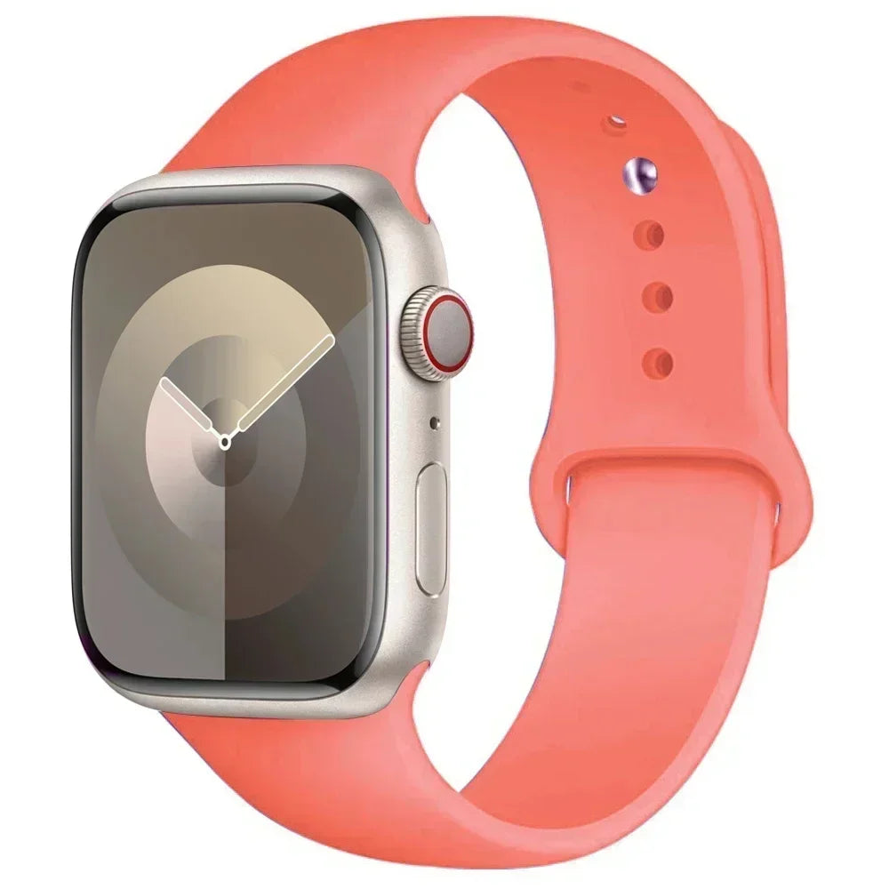 Silicone Sport Band for Apple Watch — Fits Ultra 2/3 & Series 11–SE (40–49mm)