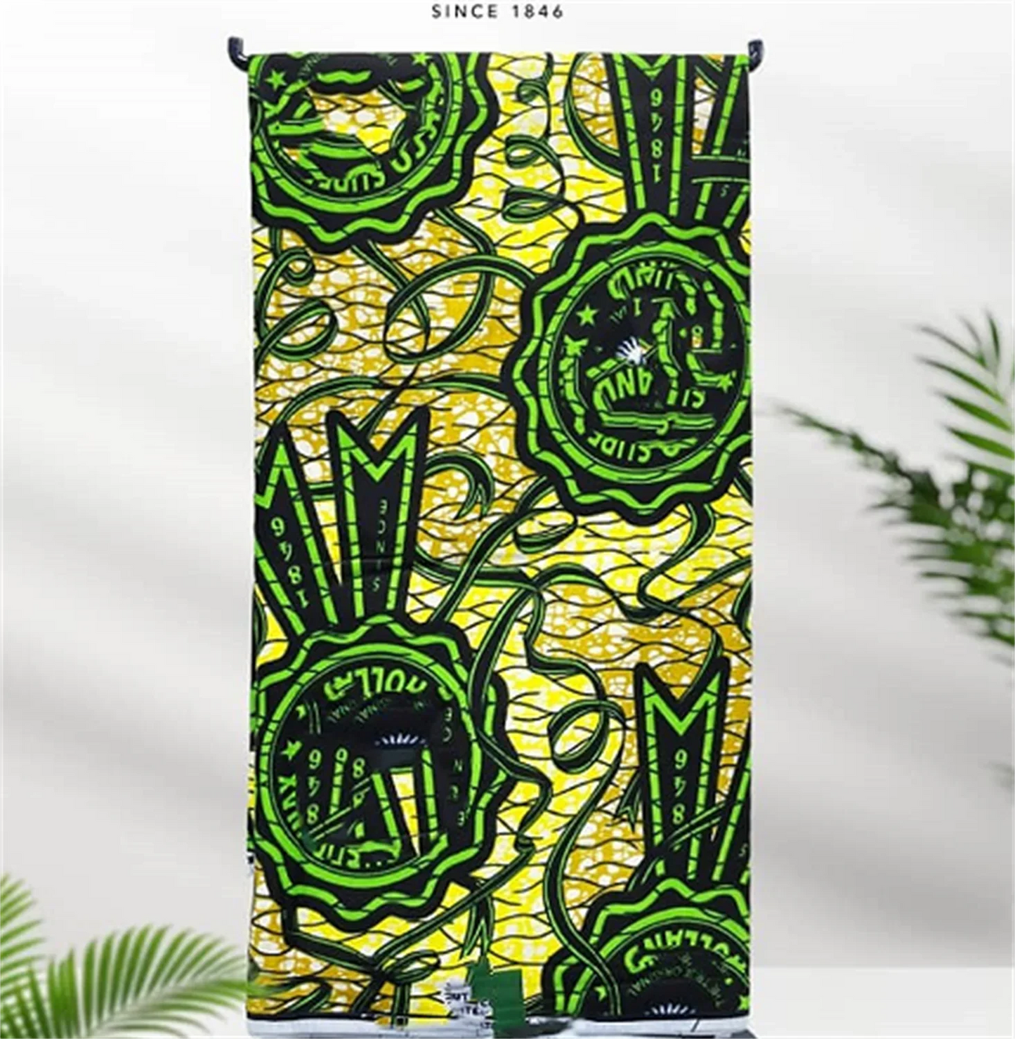 African Real Print Ankara Wax Fabric - Soft 100% Cotton Pagne 6 Yards