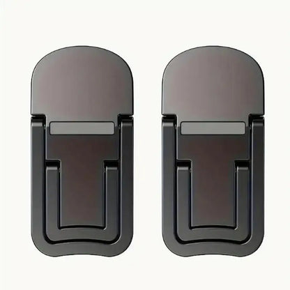 2PCS Mini Foldable Laptop Stands – Portable Adjustable Notebook & Keyboard Riser with 2 Angles