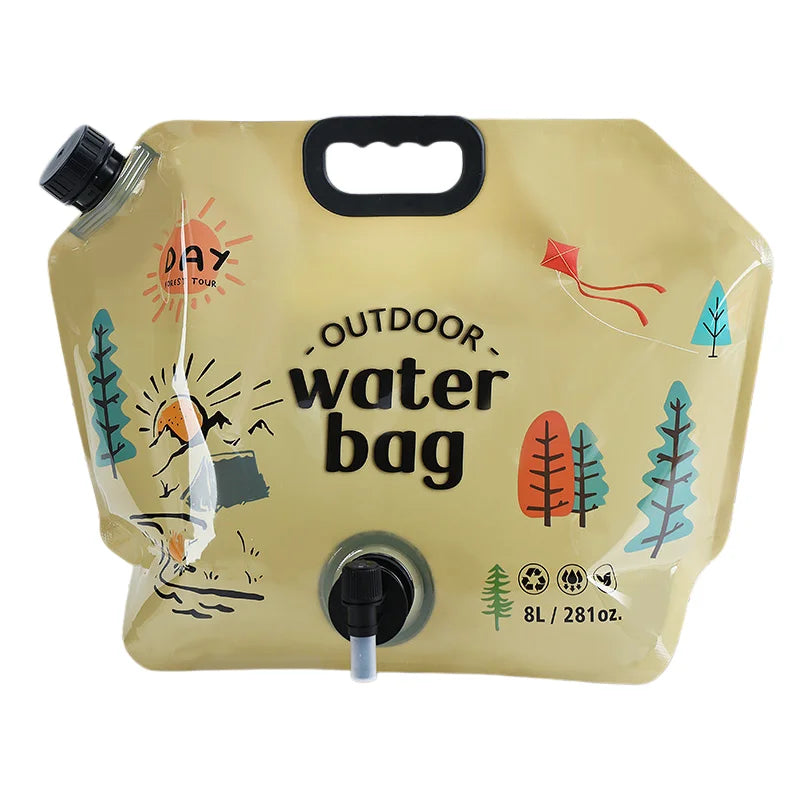 5L/10L Collapsible Water Container - Portable Foldable Water Storage Jug Bag for Camping, Hiking & Emergency Preparedness