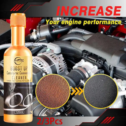 Car Catalytic Converter Cleaner - 3pcs 120ml Engine Fuel System Cleaning Booster Additive