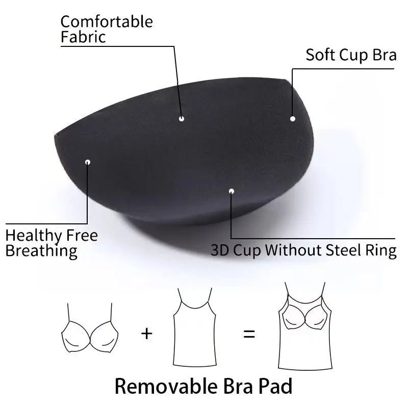 Women’s Tummy Control Shapewear Cami - Built-In Bra Slimming Tank Top Body Shaper Vest