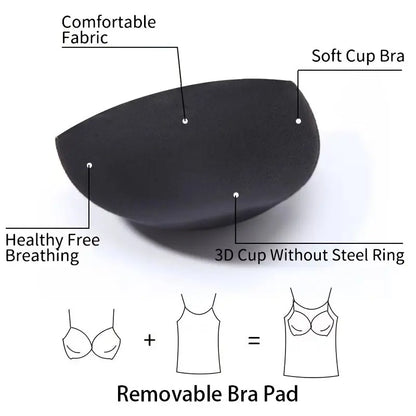 Women’s Tummy Control Shapewear Cami - Built-In Bra Slimming Tank Top Body Shaper Vest