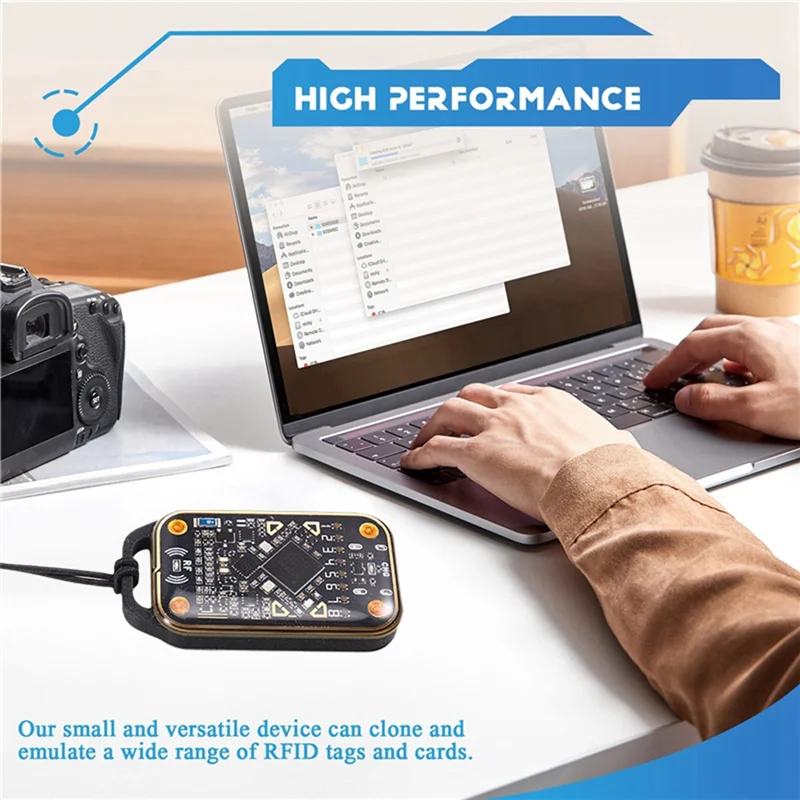 Chameleon Ultra Upgrade Smart Card Emulator – RFID NFC 13.56MHz Reader + 5X UID Keychain, 125KHz Card Decoder & Duplicator