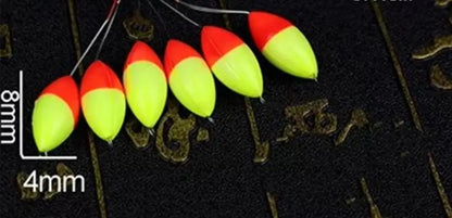 120pcs Oval Fishing Float Beads - Seven Star Bobber Rig Making Beans for Carp Fishing
