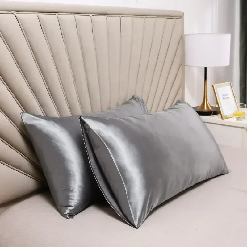 100% Natural Mulberry Silk Pillowcase - Real Silk Hair & Skin Care Bedding Cover with Custom Size Options