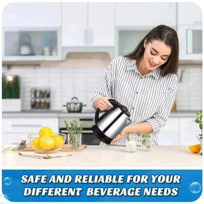 2L Stainless Steel Electric Kettle | 1500W Smart Whistle Kettle for Tea & Coffee