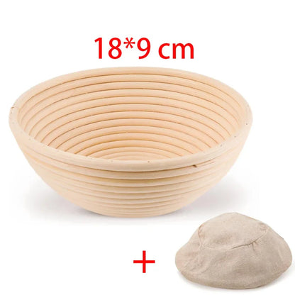 Oval Rattan Bread Proofing Basket — Wicker Dough Fermentation Sourdough Banneton Bread Basket