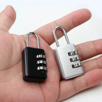 Small 3-Digit Combination Lock – Luggage, Backpack, Toolbox & Locker Padlock for Travel and Security