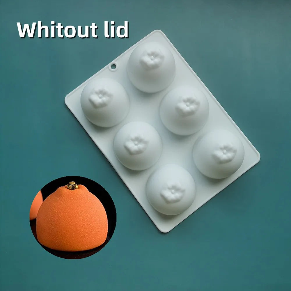 French Dessert 3D Lemon Silicone Mold – Cake, Brownie & Mousse Decorating Pastry Baking Tool