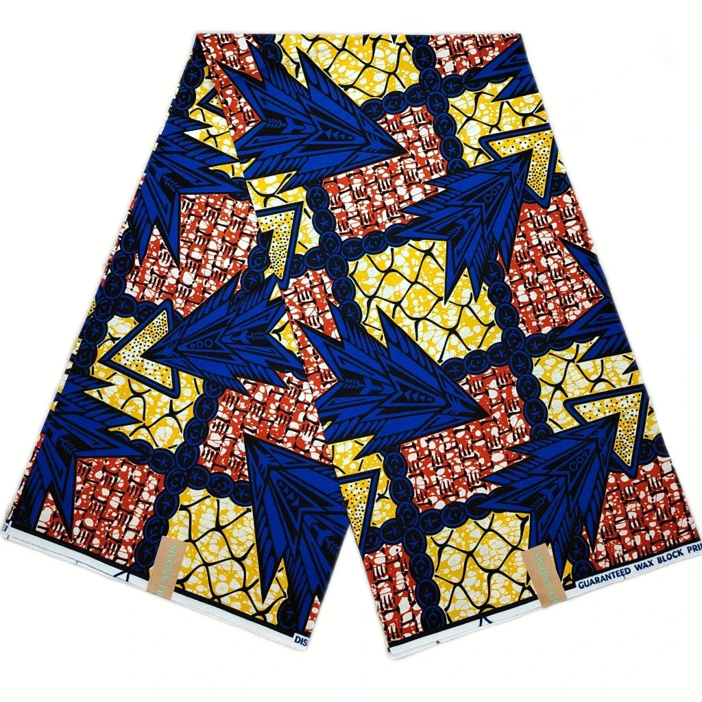 100% Cotton African Ankara Wax Fabric - Soft Real Wax Print for Dresses