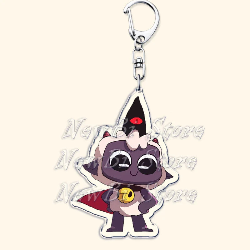 Funny Dark Video Game Sheep Keychain – Cute Lamb & Goat Bag Accessory Gamer Gift
