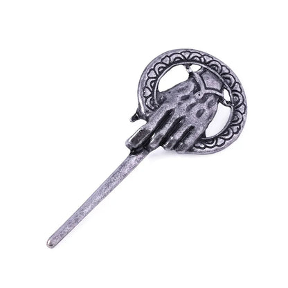 Hand of the King Brooch Badge – Song of Ice & Fire Inspired Vintage Punk Finger Fist Pin Jewelry for Men & Women Cosplay Fan Gift