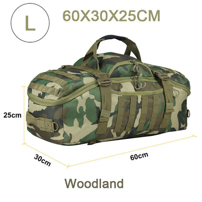 LQARMY Tactical Military Backpack – 30L/45L/80L 3-in-1 Gym, Camping, Travel Bag