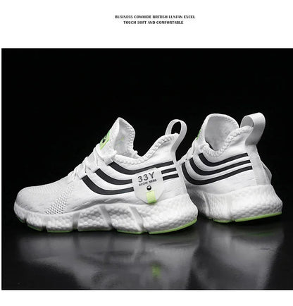 2024 Men's Breathable Sneakers – Comfortable Casual Running & Tennis Shoes for Summer