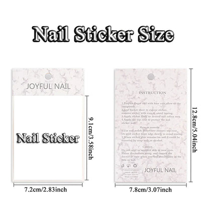 Hollow Nail Art Stickers – Spray-Painted Love & Butterfly French Pattern Decorative Decals for Nails
