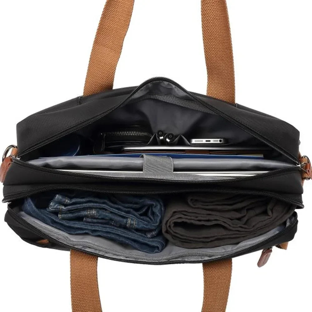 Convertible Laptop Backpack - 15.6/17.3 Inch Waterproof Nylon Travel & Business School Bag