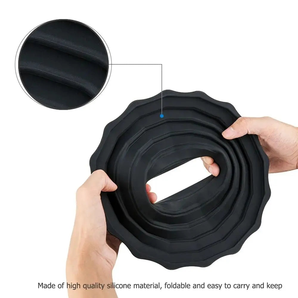 Silicone Foldable Reversible Lens Hood – Anti-Reflective Camera Shade for 53mm–72mm & 73mm–88mm Lenses