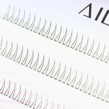 J Curl V-Shape Manga Under Eyelashes – Soft Black Bottom Lash Clusters for Natural Comic Eye Look