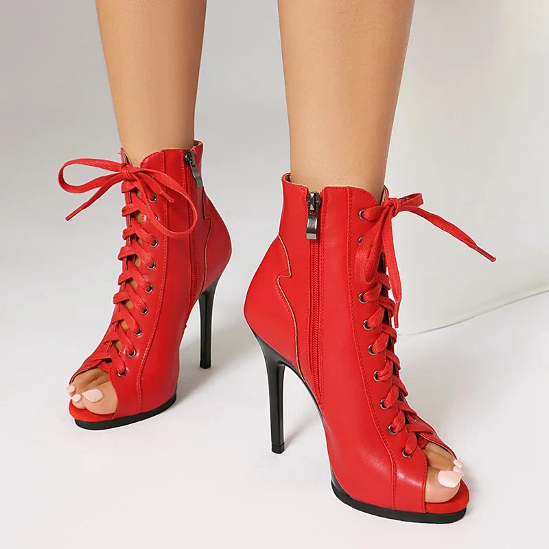 SWDZM Women’s Latin Dance Boots - Sexy Stiletto High Heels for Ballroom, Party & Dance
