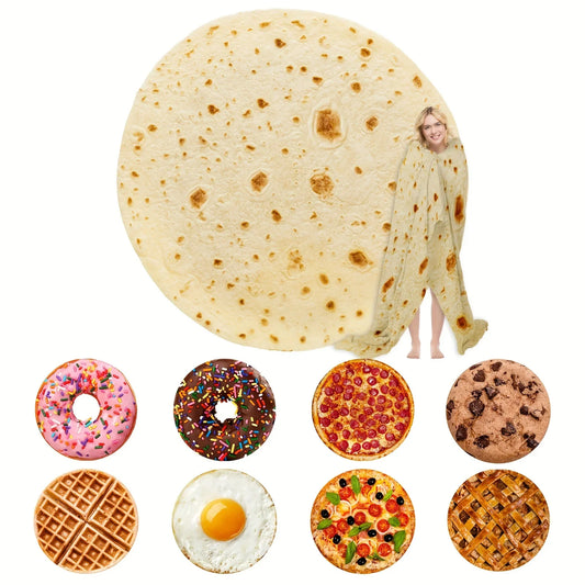 Funny Food Plush Blanket - Super Soft Warm Throw Blanket for Bed Sofa Camping Picnic Winter Home Decor
