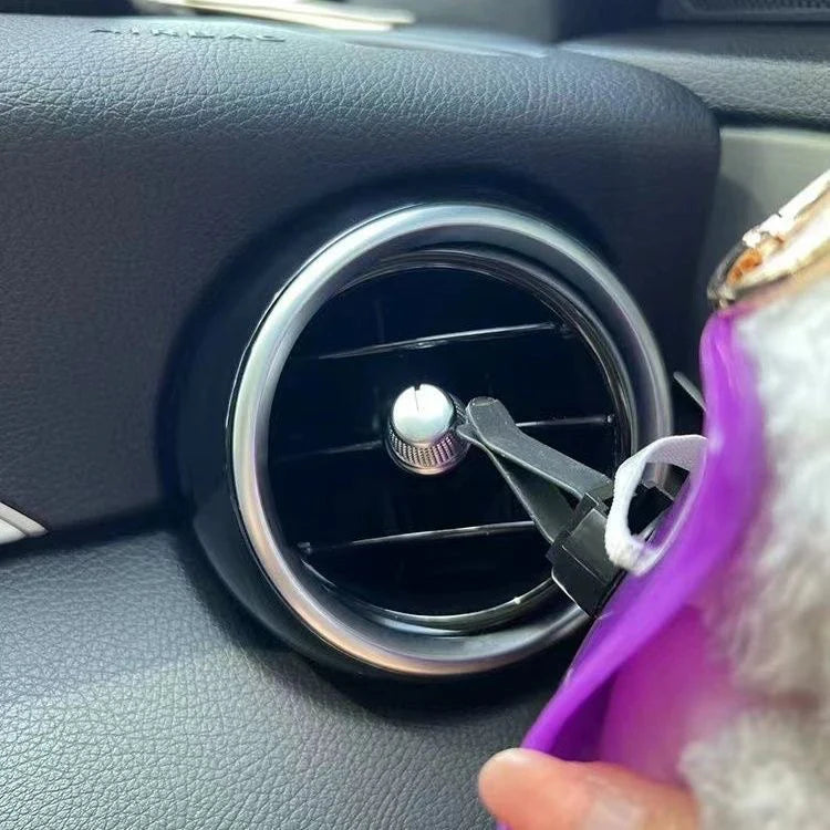 New 15-17cm Labubu Doll Safety Seat – Cute Doll Air Outlet Aromatherapy Decoration for Car Interior