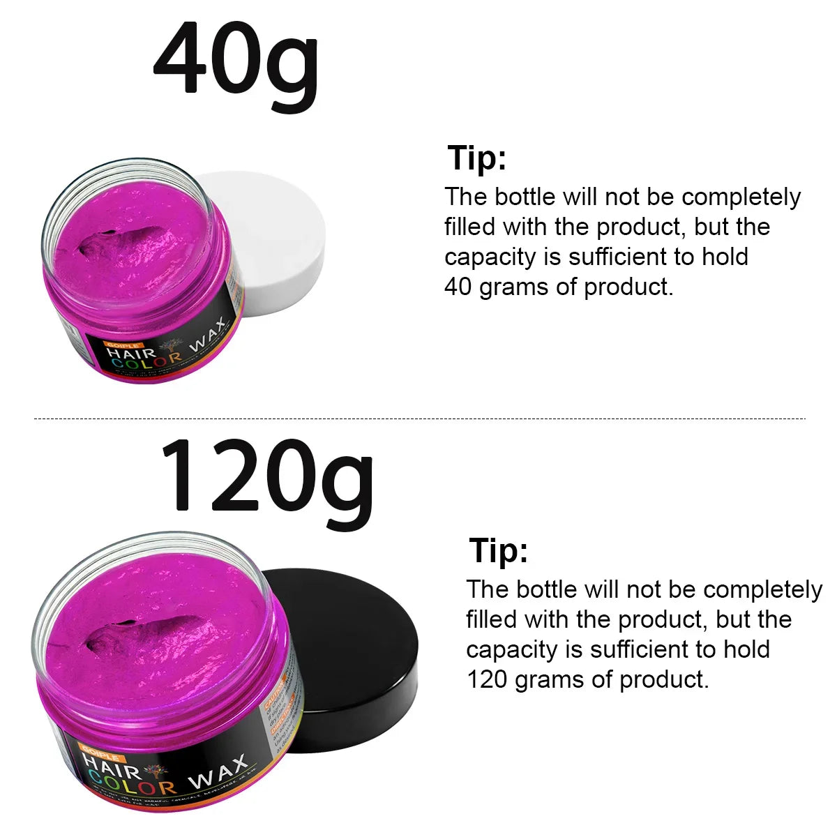 Valentine's Day DIY Hair Color Wax - Temporary Washable Hair, Beard & Eyebrow Coloring Cream