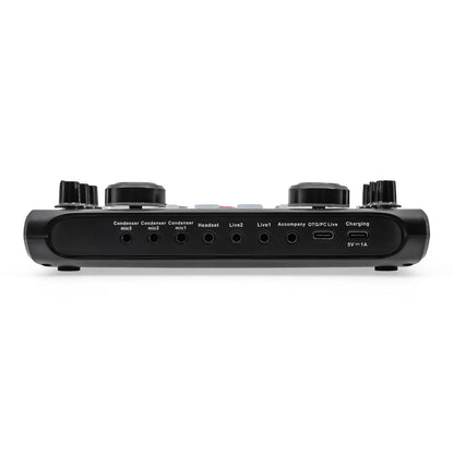 X60 Professional Sound Card Mixer - English Version Audio Interface for Karaoke, KTV Singing, Broadcasting & Studio Recording