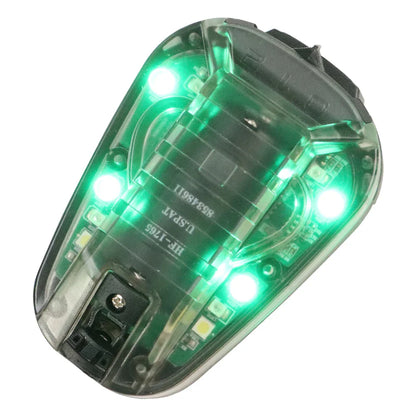 BOOIU Tactical Helmet Light – LED IR/Strobe IFF Signal Flashlight for Outdoor Sports and Survival
