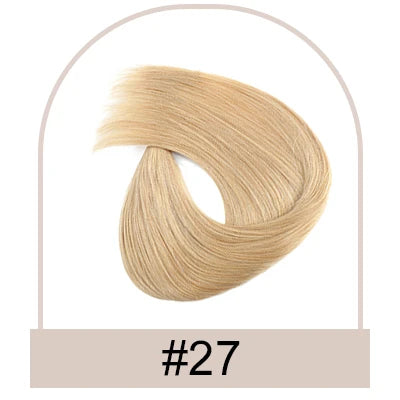 Silk Top Swiss Lace Clip-In Topper – Straight Real Human Hair Toupee with Bangs, Breathable & Soft, Blonde Color