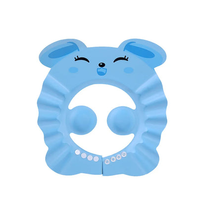 Baby Shower Hair Wash Cap - Adjustable Soft Ear Protection Hat for Kids Bath Time