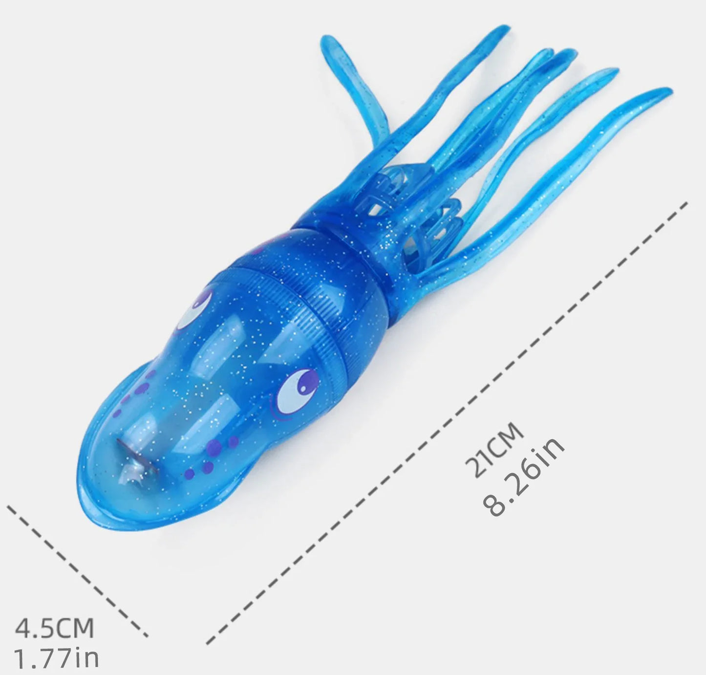 Crocichi Pool Toys – Electric Squid Bath Tub Toy for Toddlers (3-4 Years), Light-Up Fish Bathroom Toy for Kids (4-8 Years), Preschool