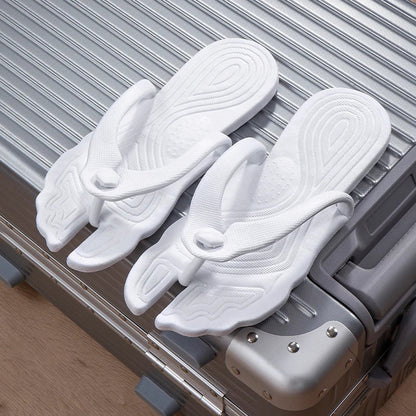 Folding Travel Slippers – Anti-Skid Bath & Beach Flip-Flops for Couples