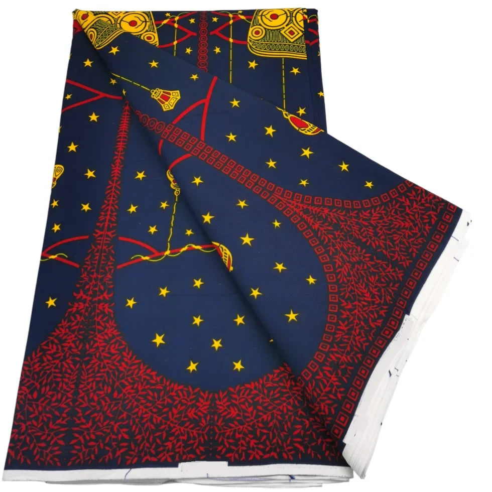 2026 African Real Wax Print Fabric - High Quality Ankara Pagne ABC