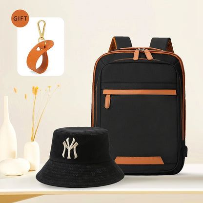 USB Rechargeable Laptop Backpack - Waterproof Large Capacity Unisex School & Travel Bag