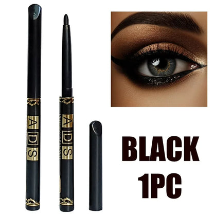 3PCS Waterproof & Smudge-Proof Black Eyeliner Pencils – Long-Lasting, Bold Eye Makeup with Smooth Glide Formula