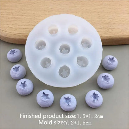 3D Fruit Candle Silicone Mold – Blueberry & Raspberry DIY Chocolate & Baking Craft Mold