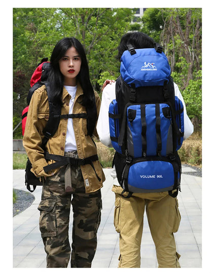 90L Waterproof Hiking Backpack – Large Capacity Trekking Rucksack for Camping, Travel & Outdoor Sports Equipment for Men