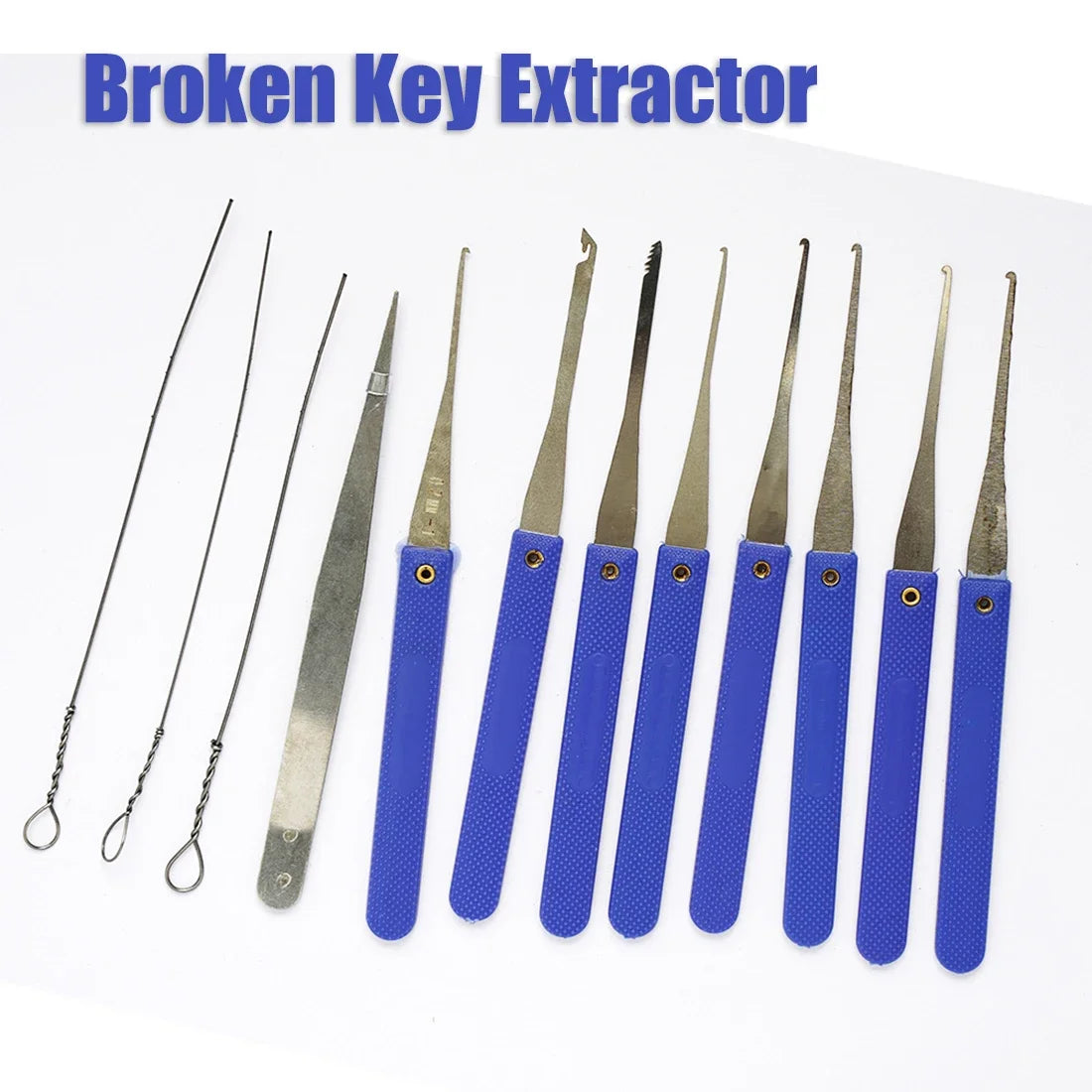 Broken Key Extractor Locksmith Tool Kit - Broken Key Removal Set for Easy Lock Repair