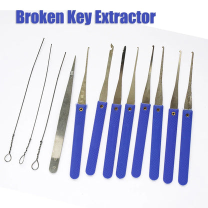 Broken Key Extractor Locksmith Tool Kit - Broken Key Removal Set for Easy Lock Repair