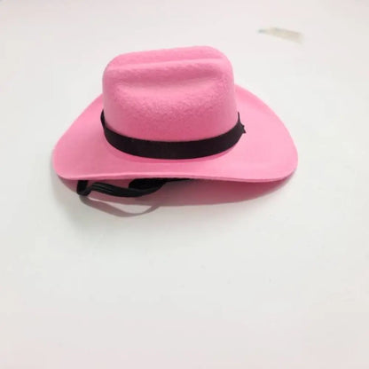 Adjustable Pet Cowboy Hat - Funny Outdoor Summer Dog & Cat Headwear Accessory