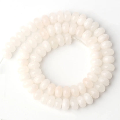 Natural Stone Rondelle Beads - 5x8mm Tourmaline, Citrine & Quartz Loose Beads for DIY Bracelets